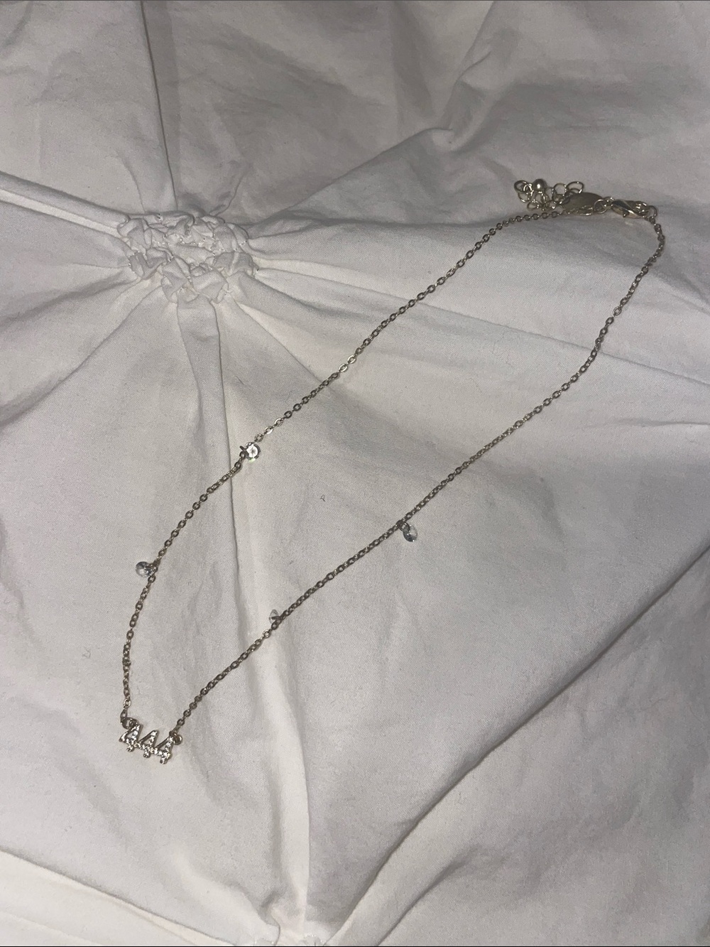Delicate Gold “444” Letter Pendant Necklace - Women Jewelry